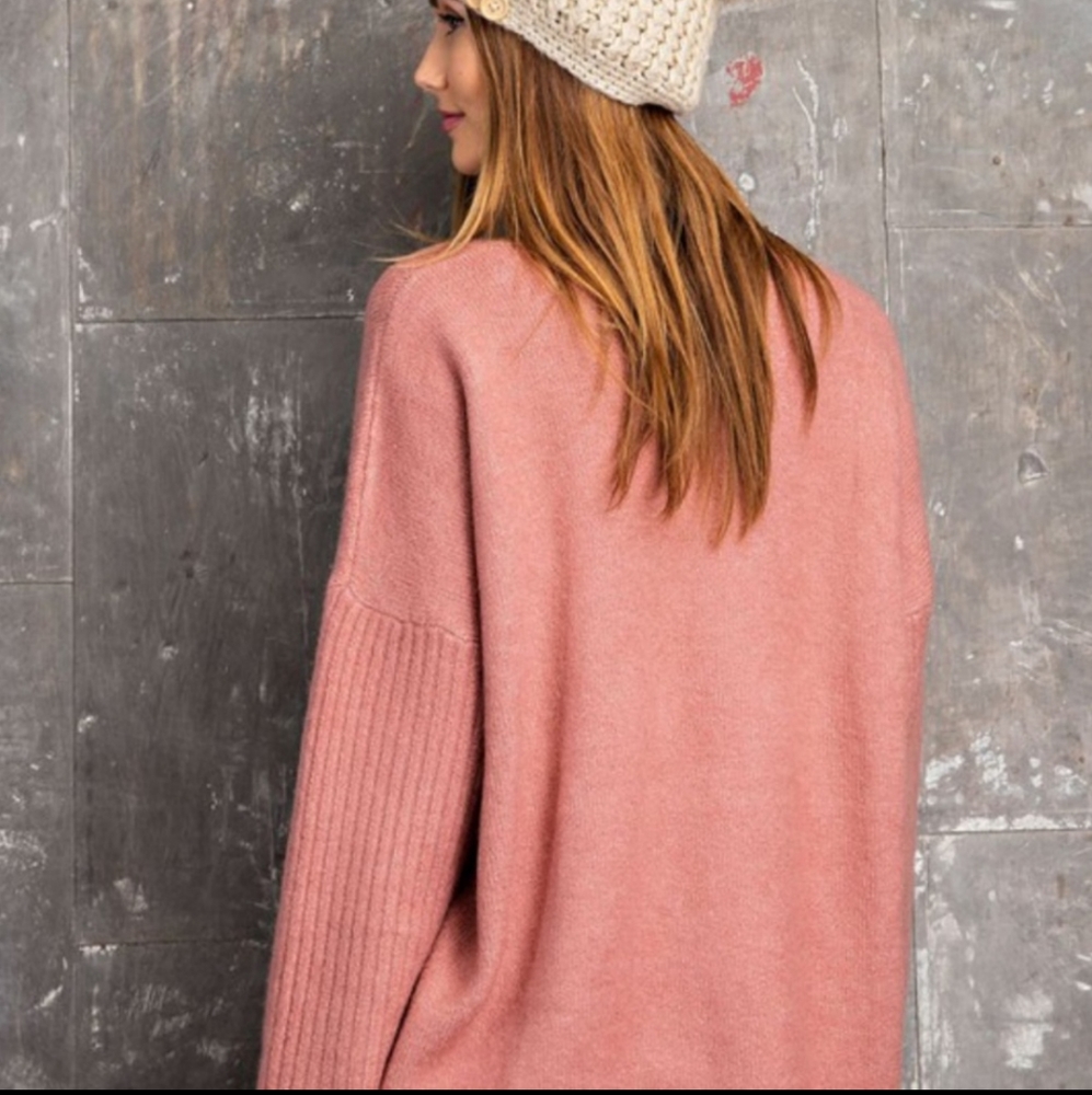 ⭐️BIG STAR MAUVE KNIT SWEATER - Picture 4 of 4
